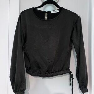 4TH + RECKLESS Long Sleeve Black Blouse Size Small